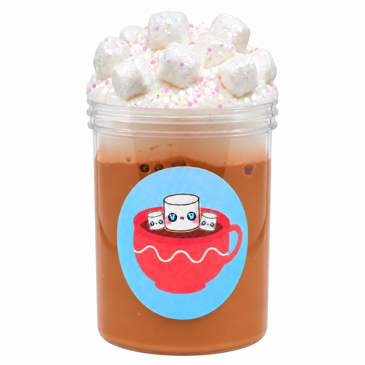 Hot Cocoa Thick & Glossy Slime with Clay Cap – Chocolate Scented