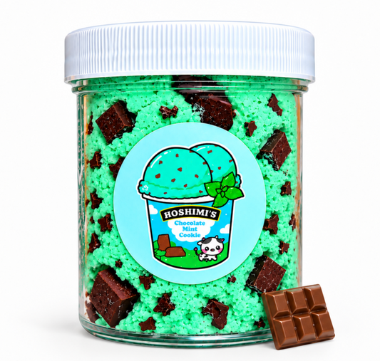 Chocolate Chip Mint Ice Cream – Handmade Scented Cloud Slime
