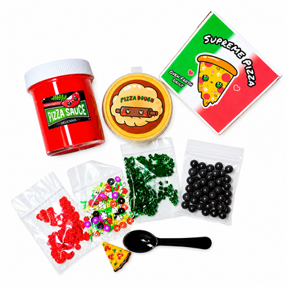 Pizza Slime Kit – DIY Butter Slime with Clay & Toppings