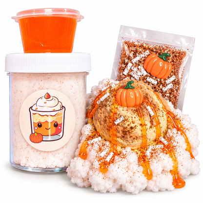 Pumpkin Fried Ice Cream DIY Cloud Cream Slime Kit – Fall Scented Slime