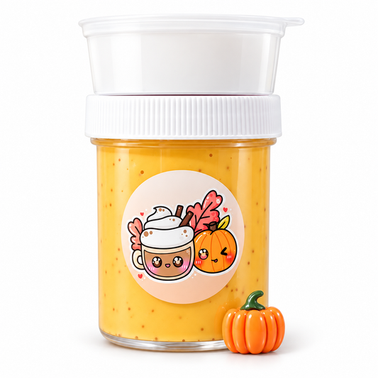 Pumpkin Spice Latte Thick & Glossy Slime – Fall Scented Slime