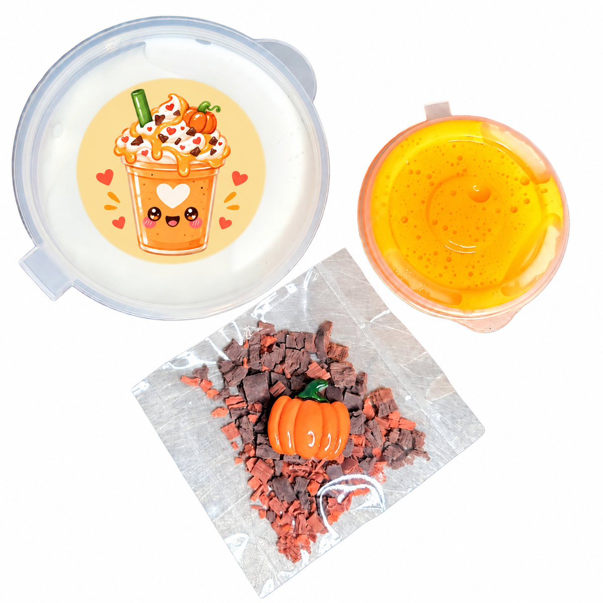 Pumpkin Cookie Crumble Frappe Slime – Fall DIY Slime
