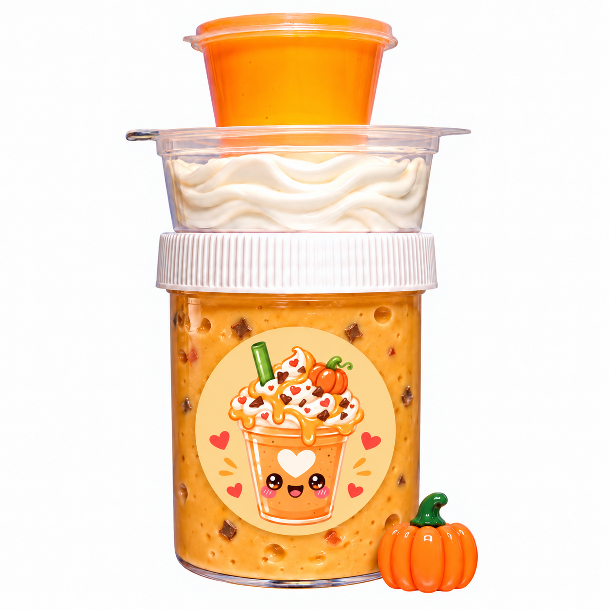 Pumpkin Cookie Crumble Frappe Slime – Fall DIY Slime