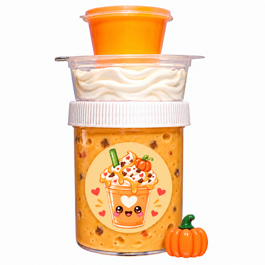 Pumpkin Cookie Crumble Frappe Slime – Fall DIY Slime