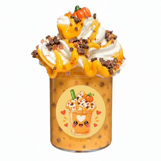 Pumpkin Cookie Crumble Frappe Slime – Fall DIY Slime