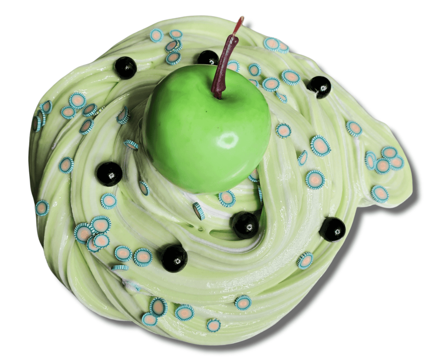 Apple Melona Boba Handmade Butter Slime 8oz Slime by Hoshimi Slimes LLC | Hoshimi Slimes LLC