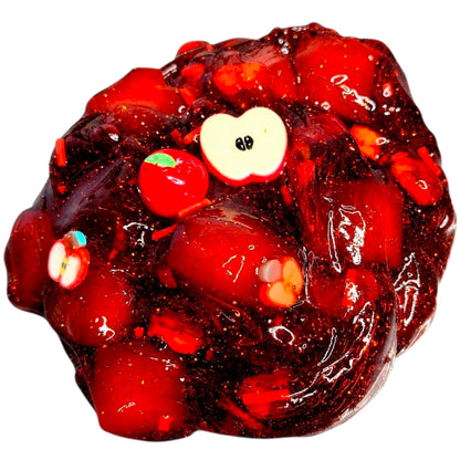 Apple Pie Jelly Cube Slime – Clear Slime with Charms & Sprinkles