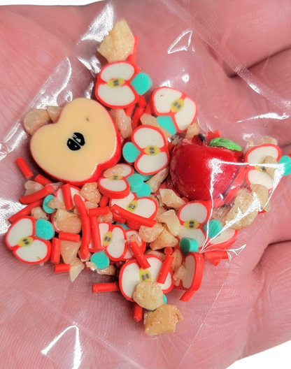 Apple Pie Handmade Scented Jelly Cube Clear Slime Slime by Hoshimi Slimes LLC | Hoshimi Slimes LLC