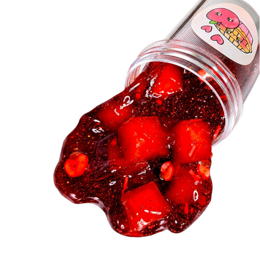 Apple Pie Jelly Cube Slime – Clear Slime with Charms & Sprinkles