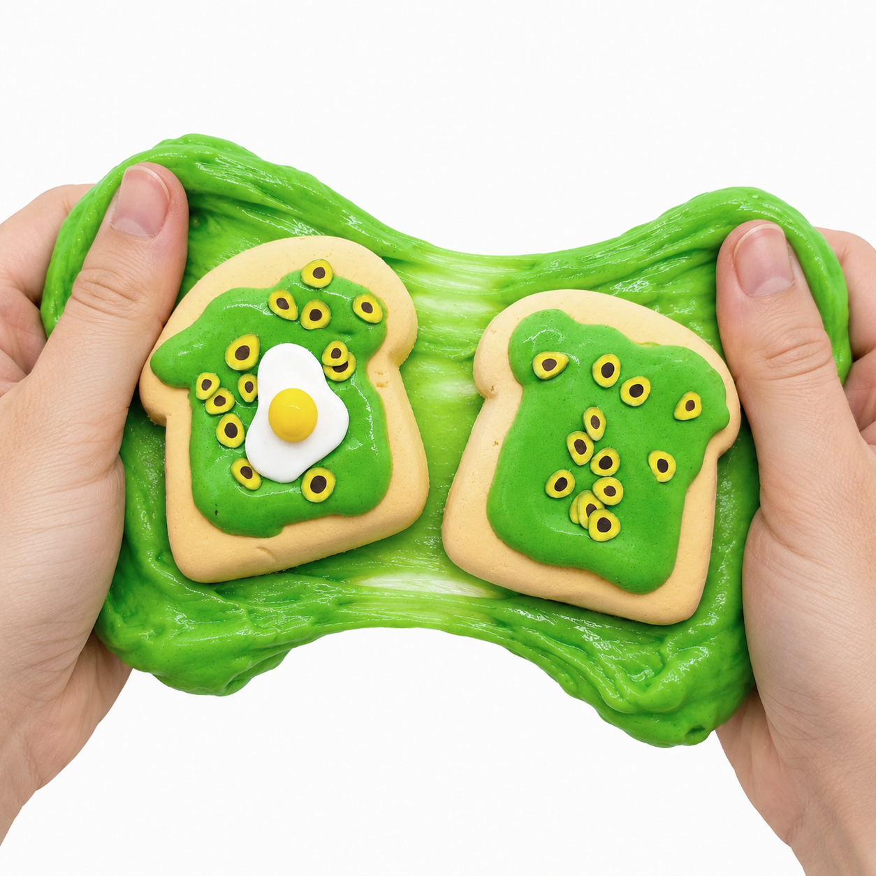 Avocado Toast Slime Kit – DIY Butter Slime with Clay & Toppings