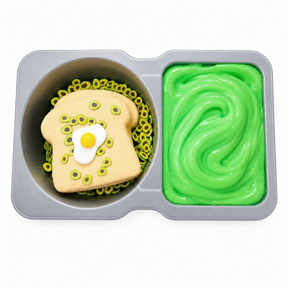 Avocado Toast Slime Kit – DIY Butter Slime with Clay & Toppings