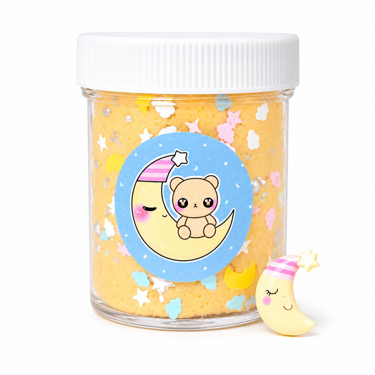 Beary Sleepy Cloud Slime – Fluffy Slime with Plush & Charm