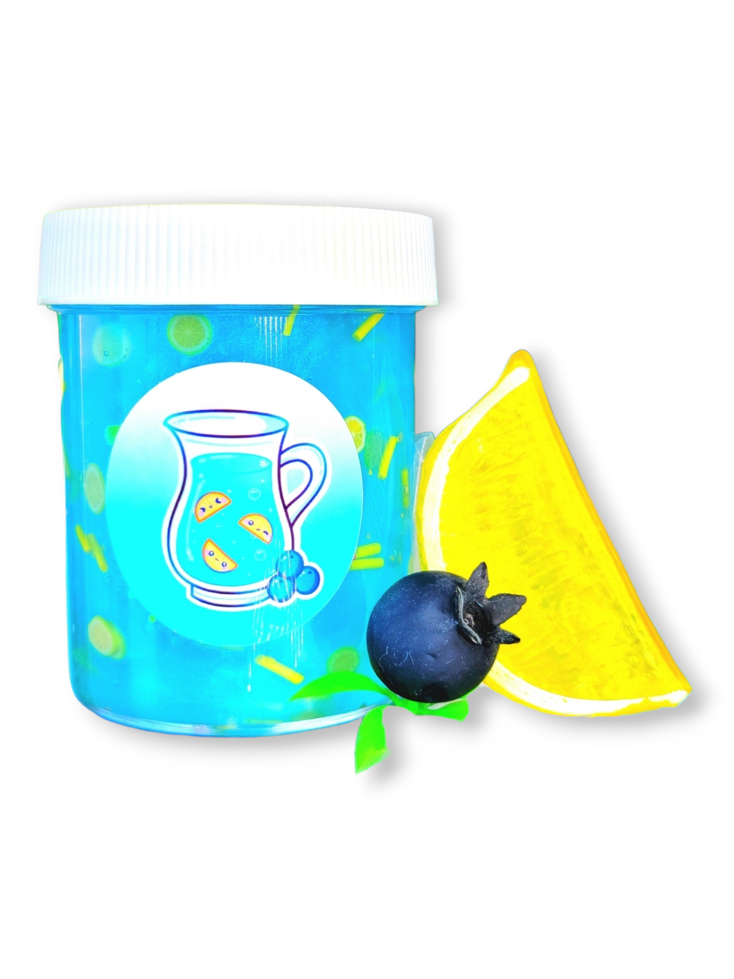 Blueberry Lemonade Handmade Clear Pigment Slime 4oz Slime by Hoshimi Slimes LLC | Hoshimi Slimes LLC