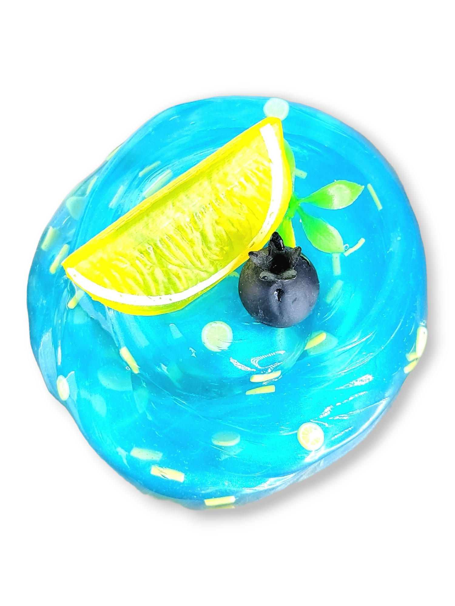 Blueberry Lemonade Handmade Clear Pigment Slime 8oz Slime by Hoshimi Slimes LLC | Hoshimi Slimes LLC