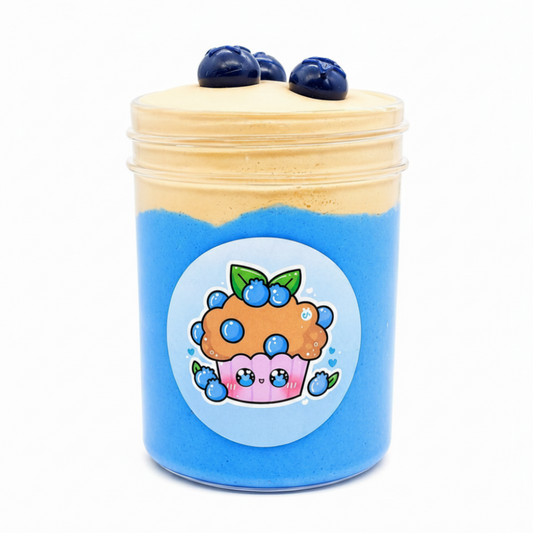 Blueberry Muffin Slime – Butter Slime with Clay Cap & Charm