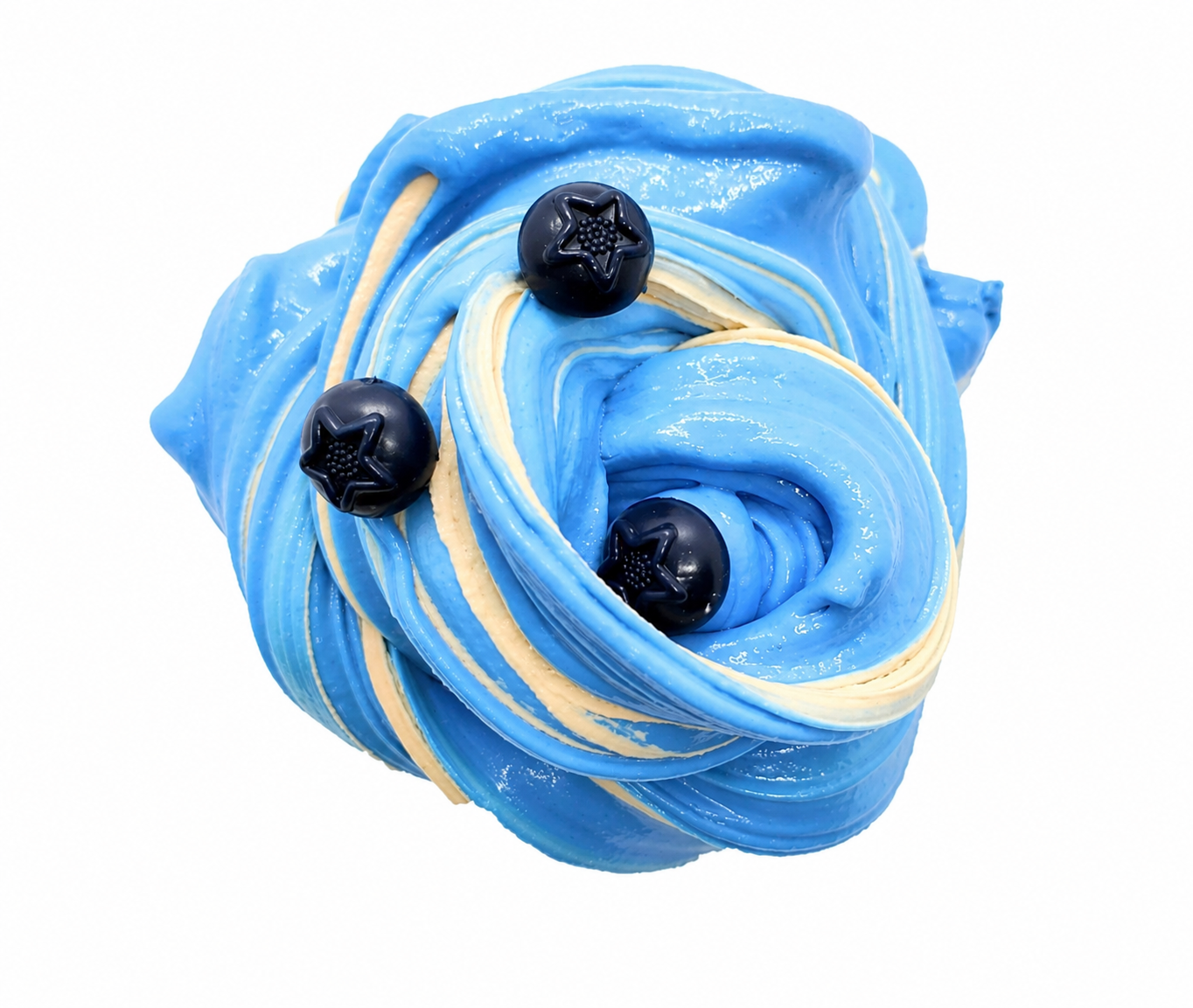 Blueberry Muffin Slime – Butter Slime with Clay Cap & Charm