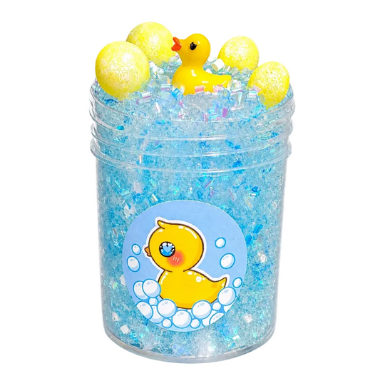 Bubble Bath Slime – Crunchy Bingsu Slime with Duck Charm