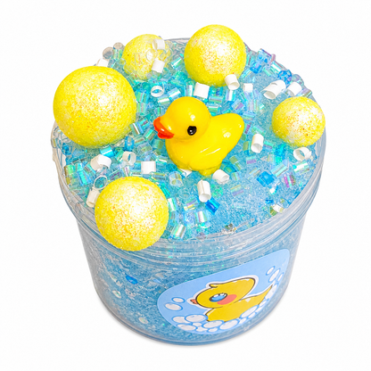 Bubble Bath Slime – Crunchy Bingsu Slime with Duck Charm