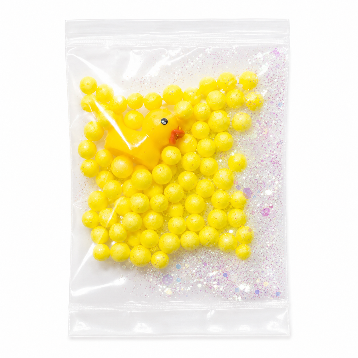 Bubble Bath Slime – Crunchy Bingsu Slime with Duck Charm