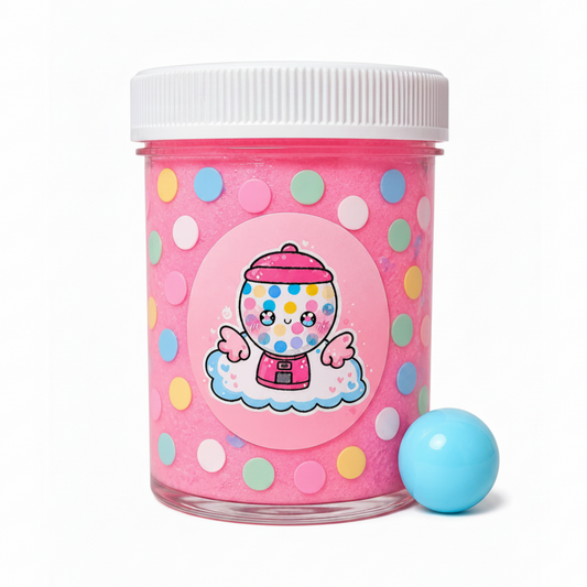 Bubblegum Cloud Slime – Fluffy Slime with Charm