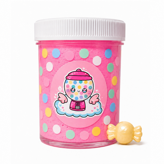 Bubblegum Cloud Slime – Fluffy Slime with Charm