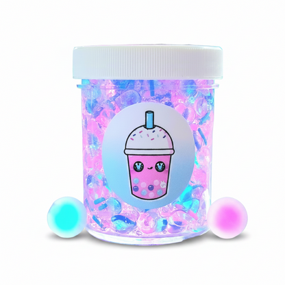 Cotton Candy Popping Boba Handmade Slime 4oz Slime by Hoshimi Slimes LLC | Hoshimi Slimes LLC