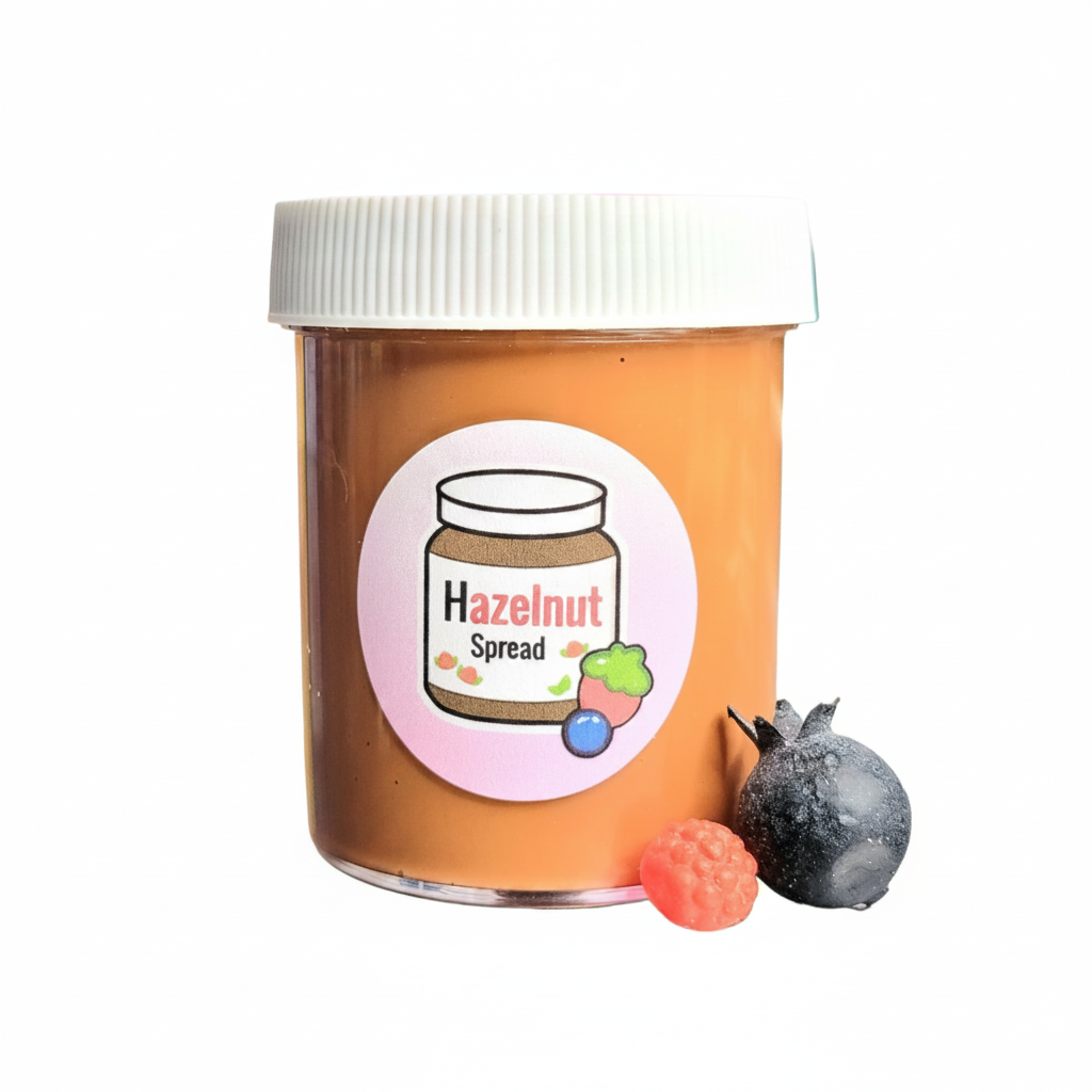 Chocolate Hazelnut Spread Handmade Thick Glossy Slime 4oz Slime by Hoshimi Slimes LLC | Hoshimi Slimes LLC