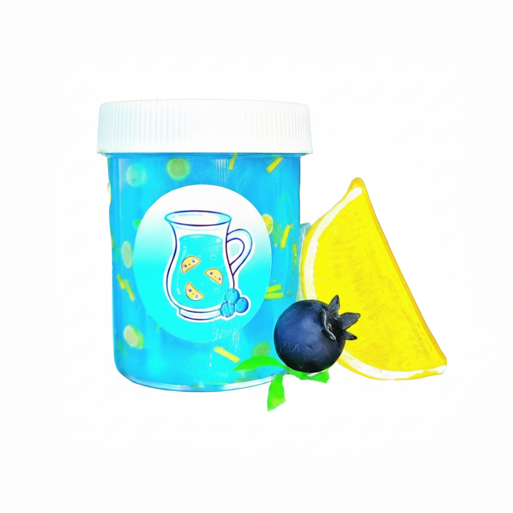Blueberry Lemonade Handmade Clear Pigment Slime 4oz Slime by Hoshimi Slimes LLC | Hoshimi Slimes LLC
