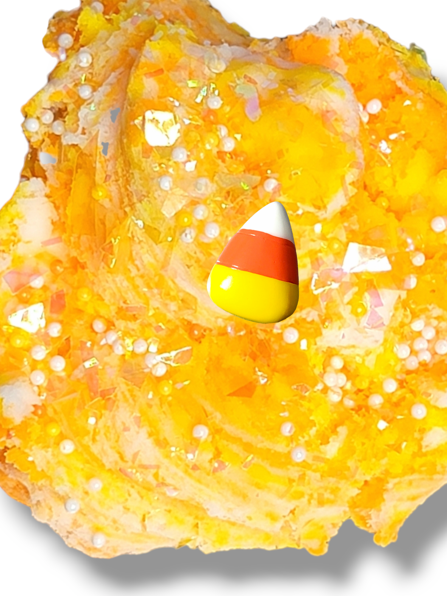 Candy Corn Push Pop Handmade Cloud Slime Halloween Slime by Hoshimi Slimes LLC | Hoshimi Slimes LLC