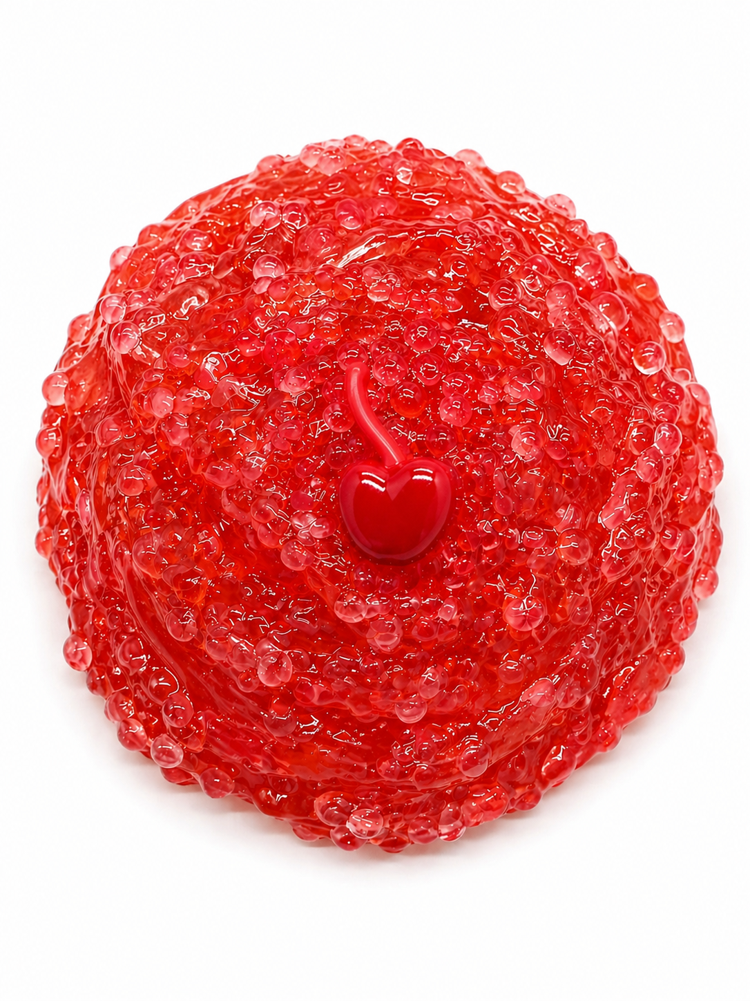 Cherry Slushy Slime – Crunchy Pellet Slime with Charm