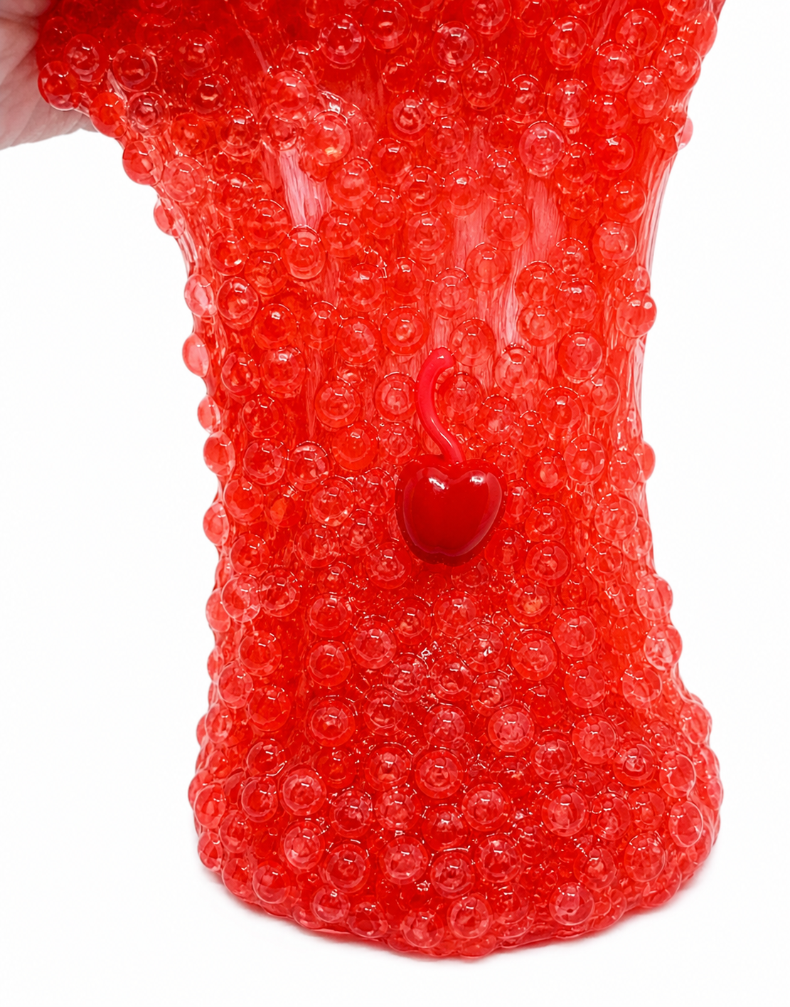 Cherry Slushy Slime – Crunchy Pellet Slime with Charm