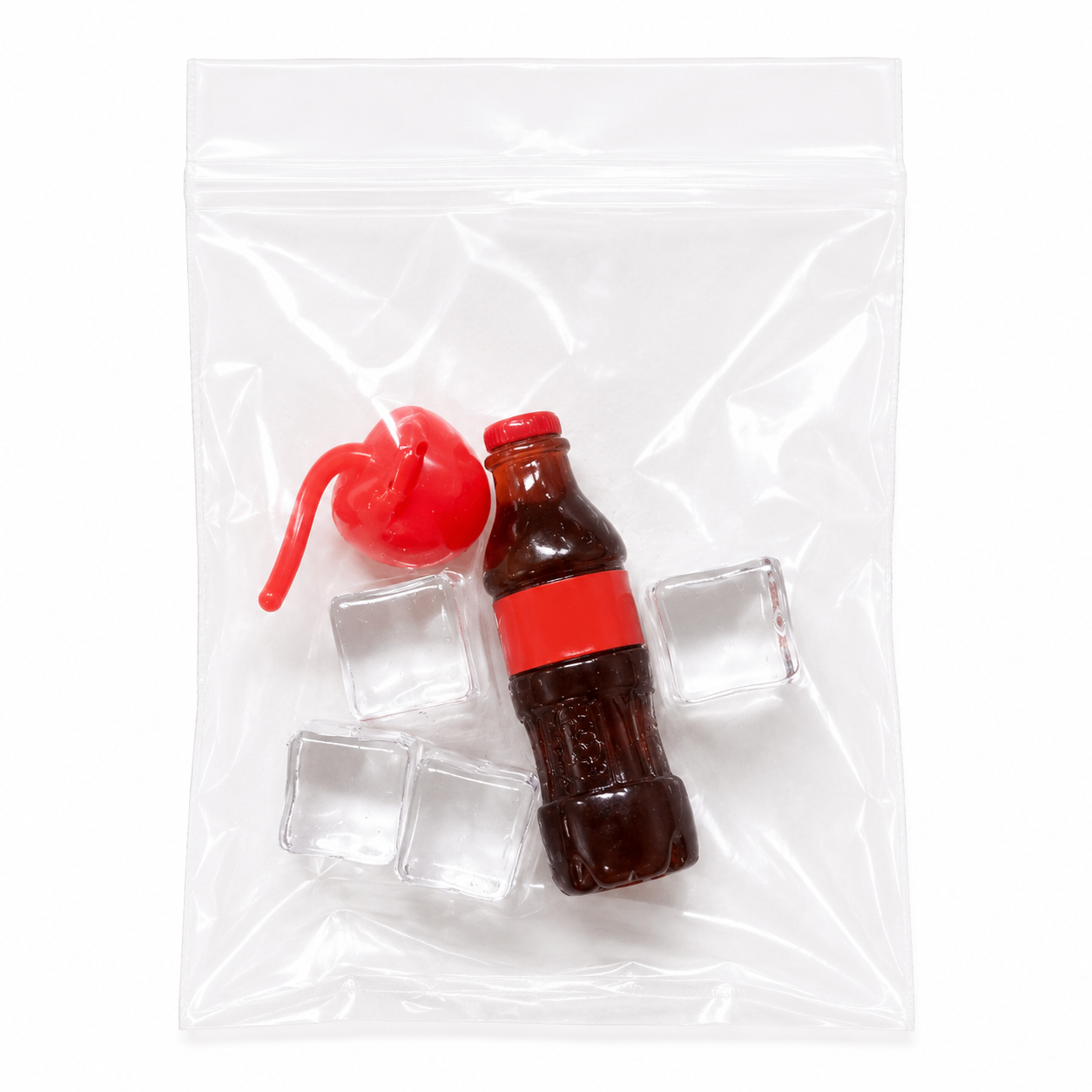 Cherry Soda Slime – Thick Clear Slime with Charms