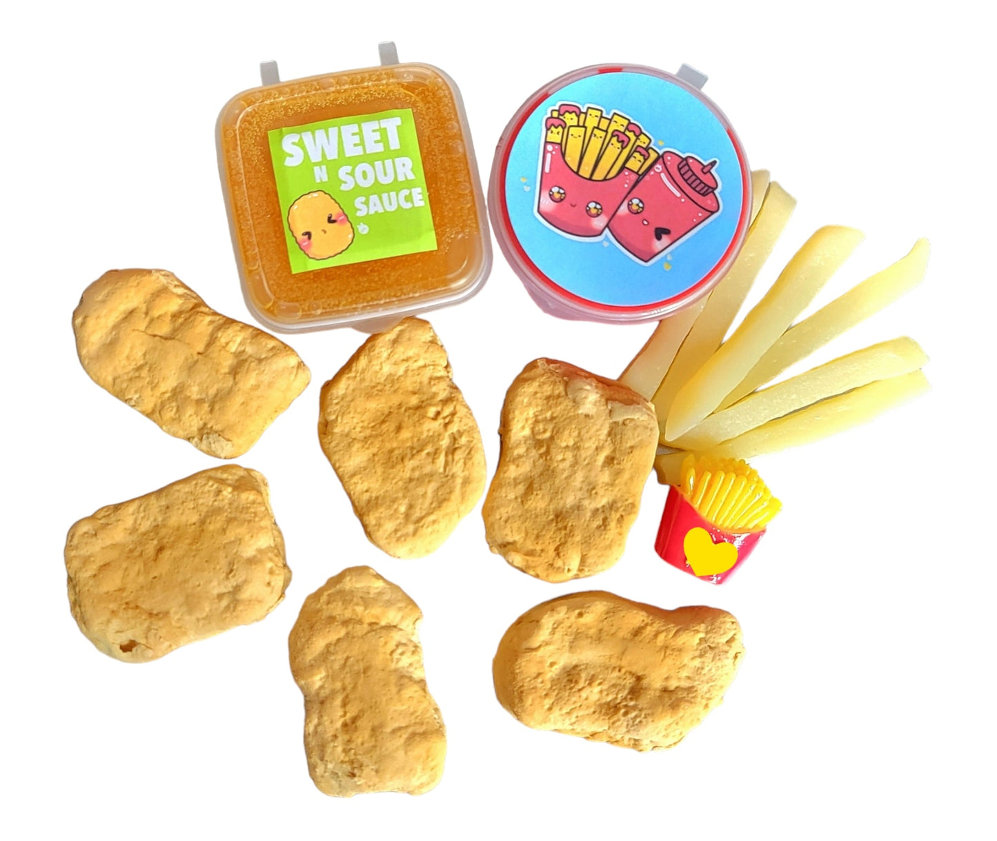 Chicken Nugget DIY Handmade Scented Slime Kit Slime by Hoshimi Slimes LLC | Hoshimi Slimes LLC