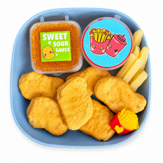 Chicken Nugget Slime Kit – 6pc DIY Butter Slime Set with Clay