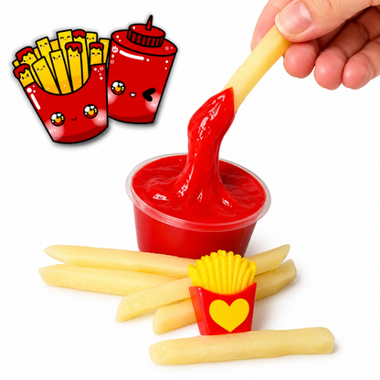 Chicken Nugget Slime Kit – 6pc DIY Butter Slime Set with Clay