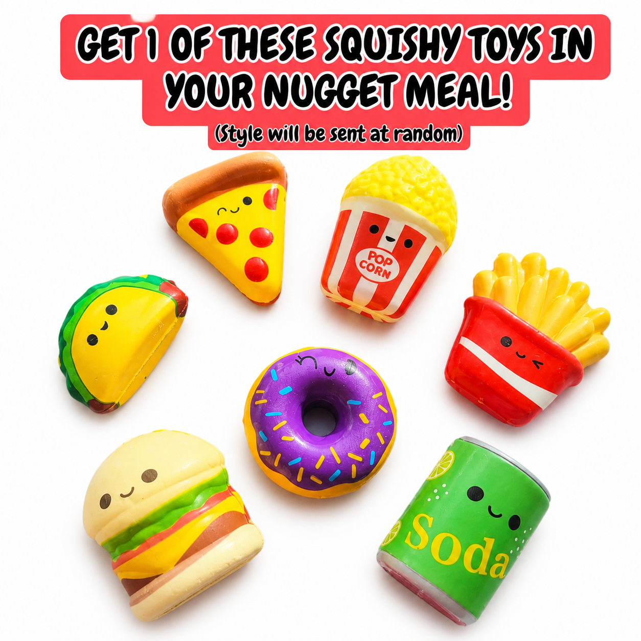 Chicken Nugget Slime Kit – 6pc DIY Butter Slime Set with Clay