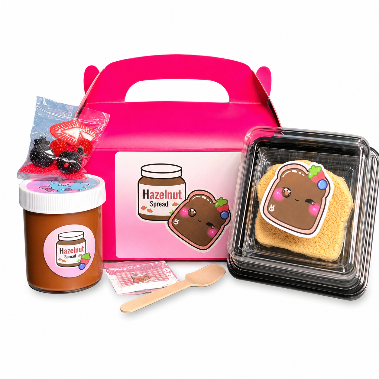 Chocolate Hazelnut Berry Toast Slime Kit – DIY Butter Slime Set