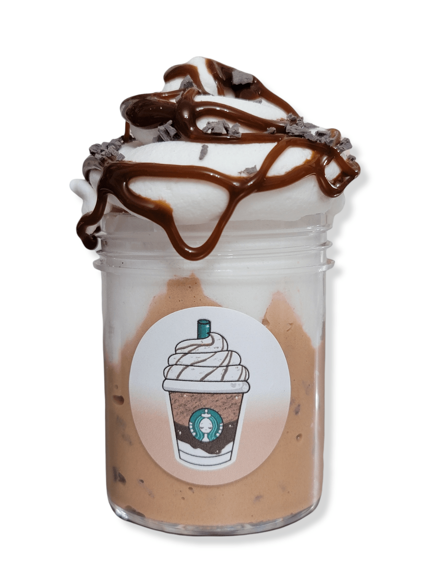 Cookie Crumble Frappe Clay Cap Butter Slime 4oz Slime by Hoshimi Slimes LLC | Hoshimi Slimes LLC