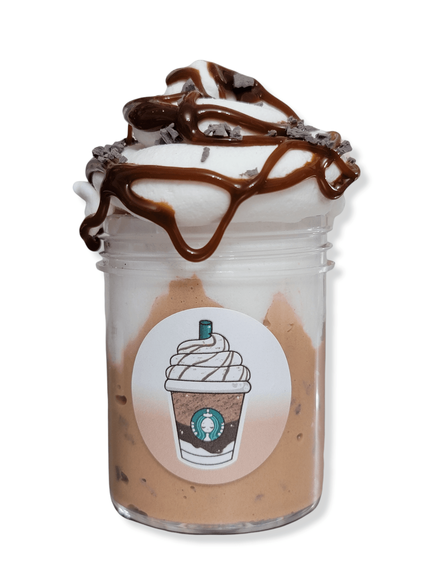 Cookie Crumble Frappe Clay Cap Butter Slime 4oz Slime by Hoshimi Slimes LLC | Hoshimi Slimes LLC