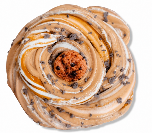 Cookie Frappe Slime – Butter Slime with Clay Cap & Chocolate Drizzle