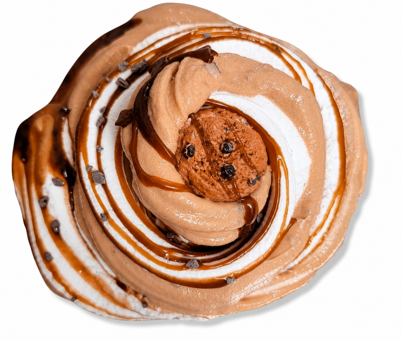 Cookie Frappe Slime – Butter Slime with Clay Cap & Chocolate Drizzle