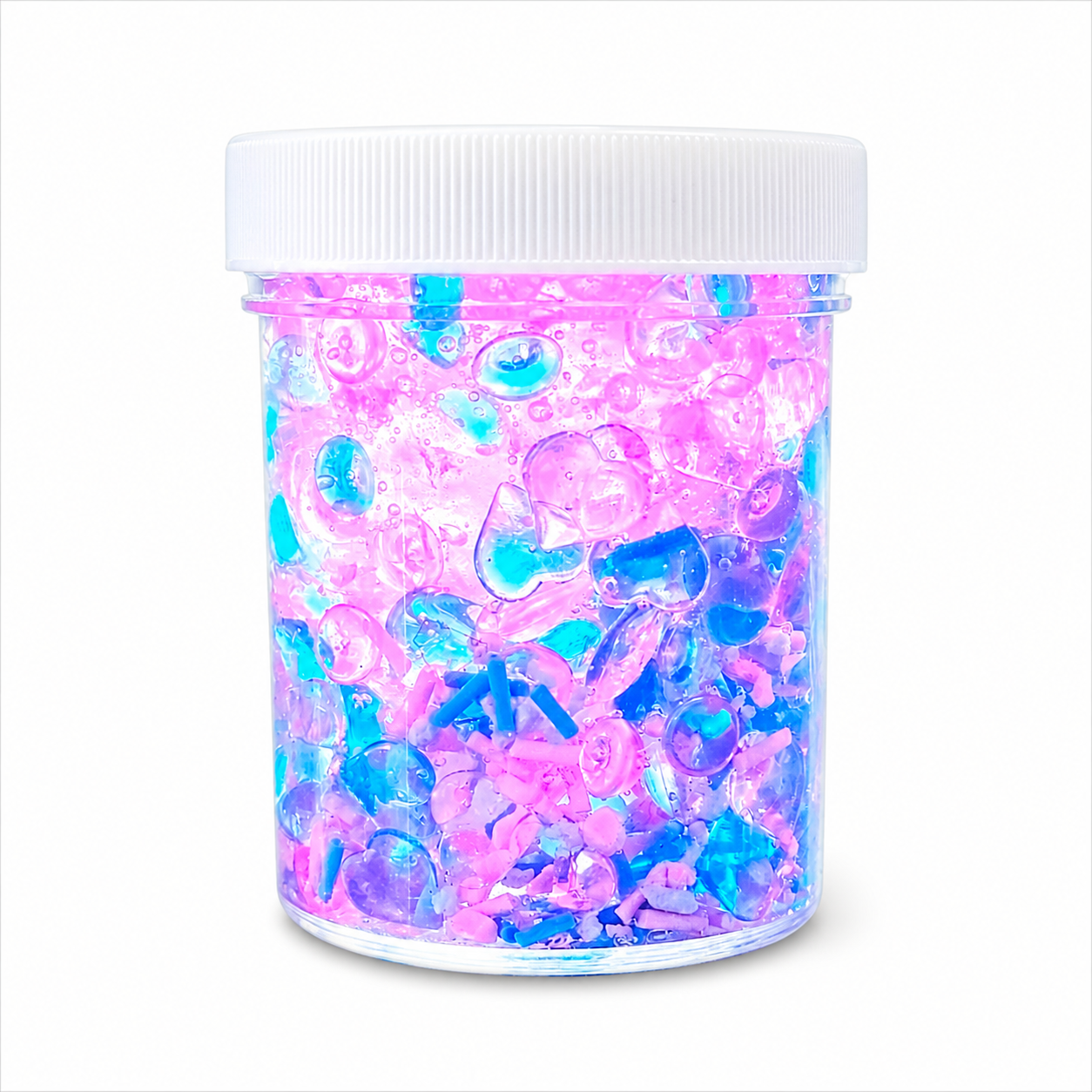 Cotton Candy Boba Slime – Crunchy Fishbowl Slime with Boba Beads
