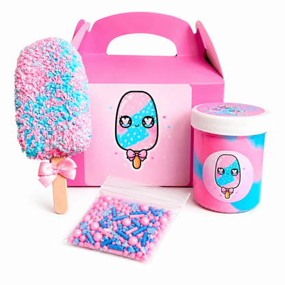 Cotton Candy Crunch Bar Slime Kit – DIY Butter Slime with Clay & Toppings