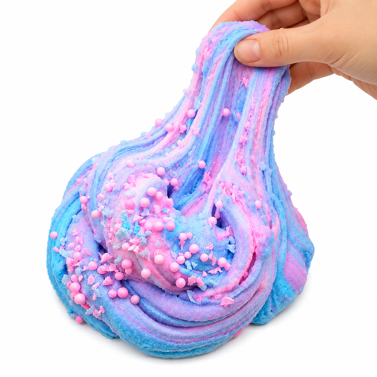 Cotton Candy Crunch Bar Slime Kit – DIY Butter Slime with Clay & Toppings