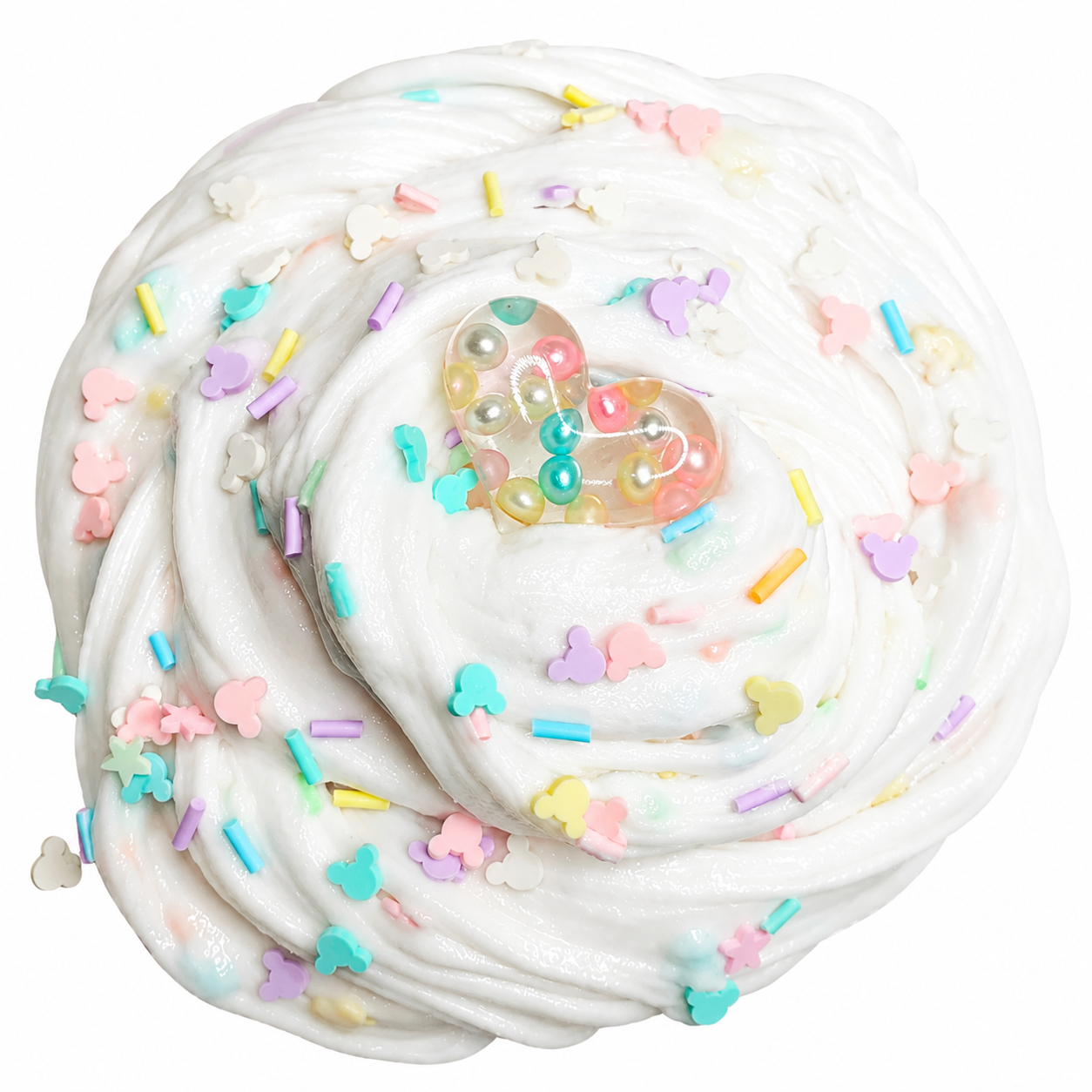 Cute Mouse Birthday Cake Slime – Butter Slime with Charm