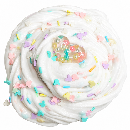 Cute Mouse Birthday Cake Slime – Butter Slime with Charm