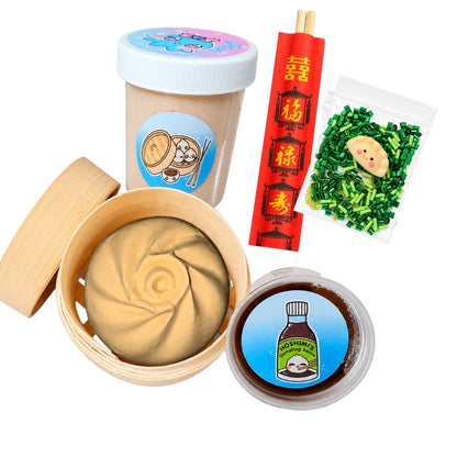Dim Sum Slime Kit – DIY Bao Slime with Clay & Toppings