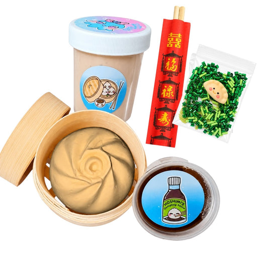 Dim Sum Slime Kit – DIY Bao Slime with Clay & Toppings