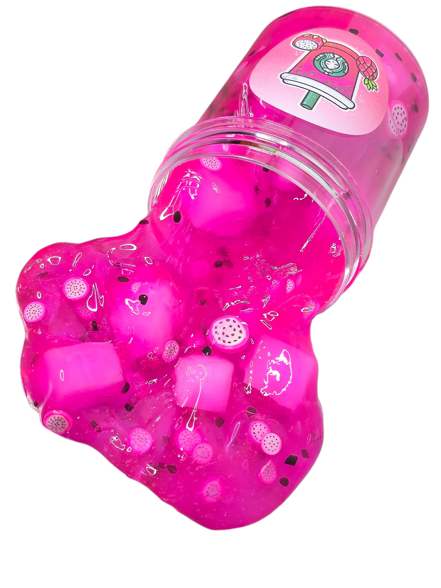 Dragon Drink Slime – Clear Jelly Cube Slime Mix Berry Scented