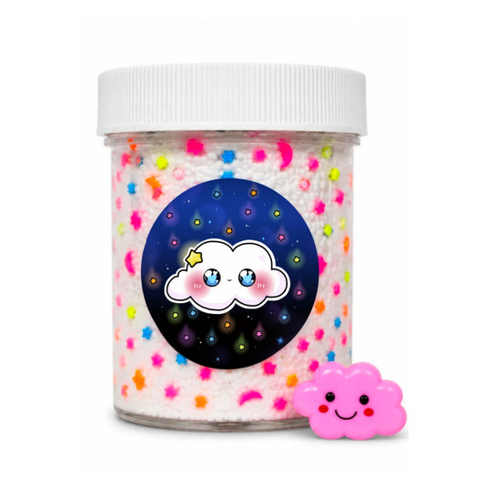 Falling Stars Slime – Fluffy Cloud Slime with Charm